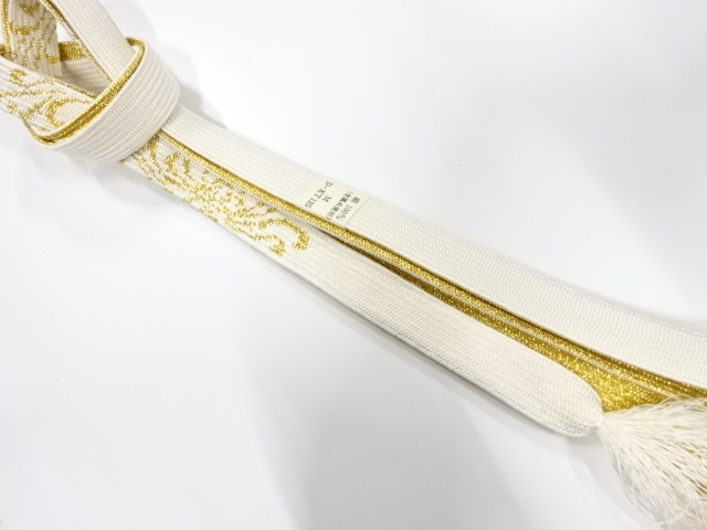 未使用品　正絹　手組帯締め